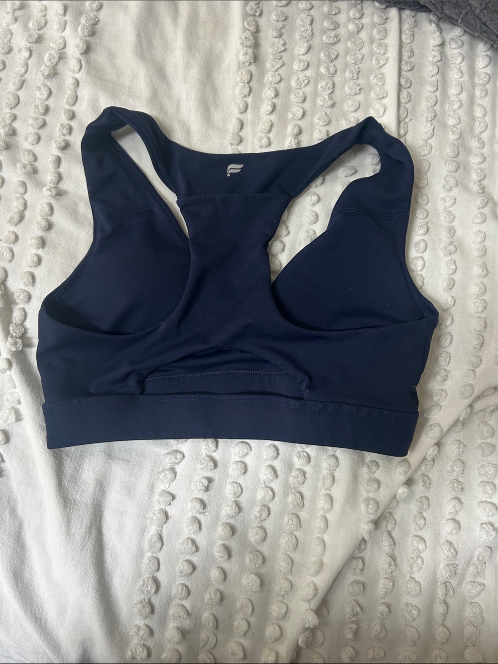 Fabletics Navy Racerback Sports Bra - Picture 2 of 2
